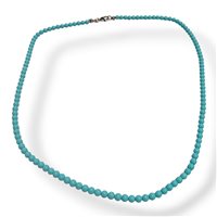 Collana Mandile 1922 Pietre e perle in Argento Pasta di turchese 2MCOT2.42